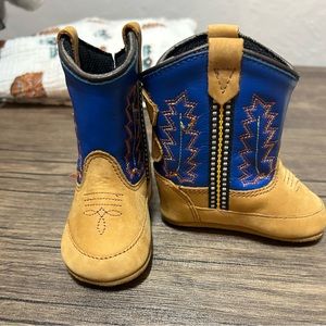 Infant Size 1.0 Old West Velcro Boots